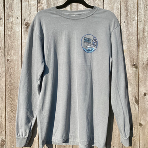 two river mushroom long sleeve t shirt grey