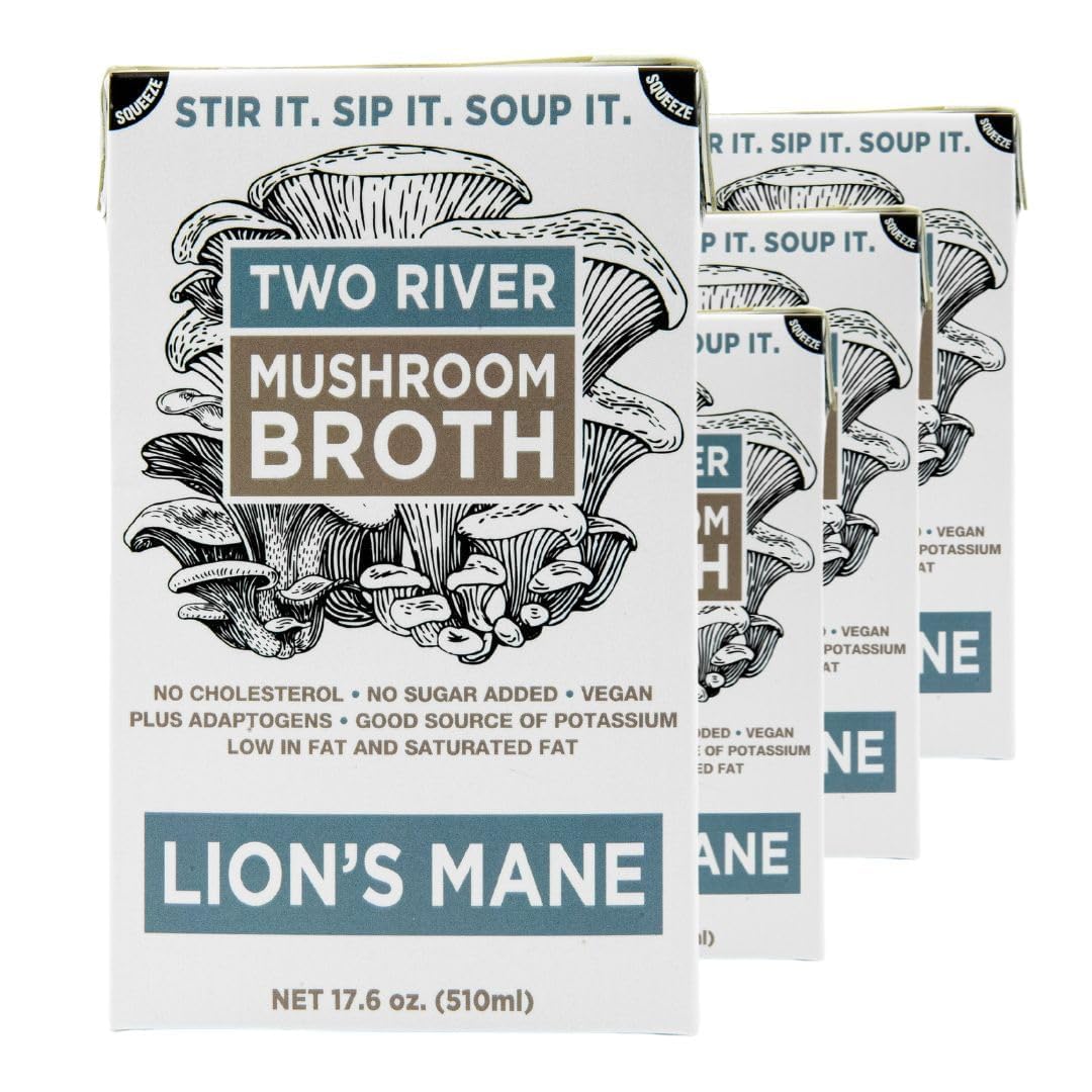 Two River Mushrooms Lion’s Mane Mushroom Broth — product image